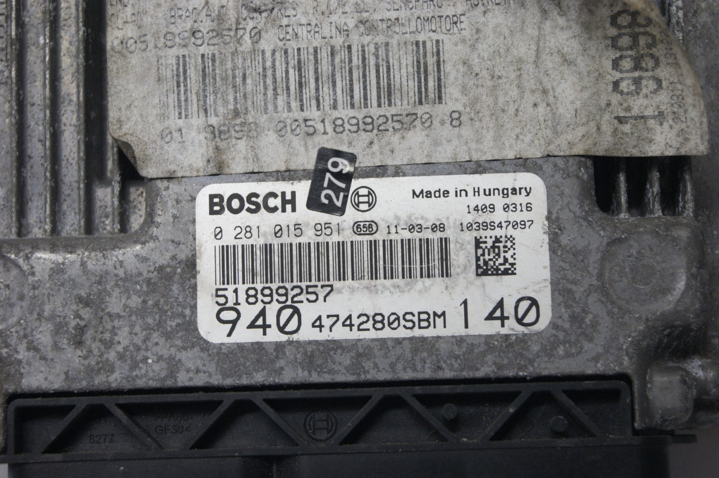 ECU Alfa Romeo Juliet 2.0JTD 51899257 0281015951 PLUG AND PLAY CLONING