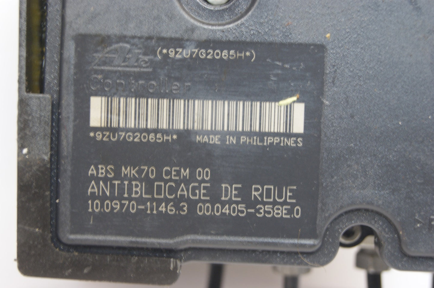 ABS PUMP PEUGEOT 9665343980 10.0207-0105.4 / ECU 10.0970-1146.3