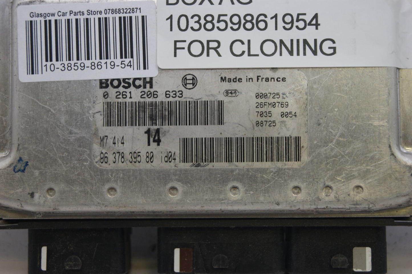CITROEN XSARA PICASSO ENGINE ECU 0261206633 M7.4.4 PLUG AND PLAY (CLONING).