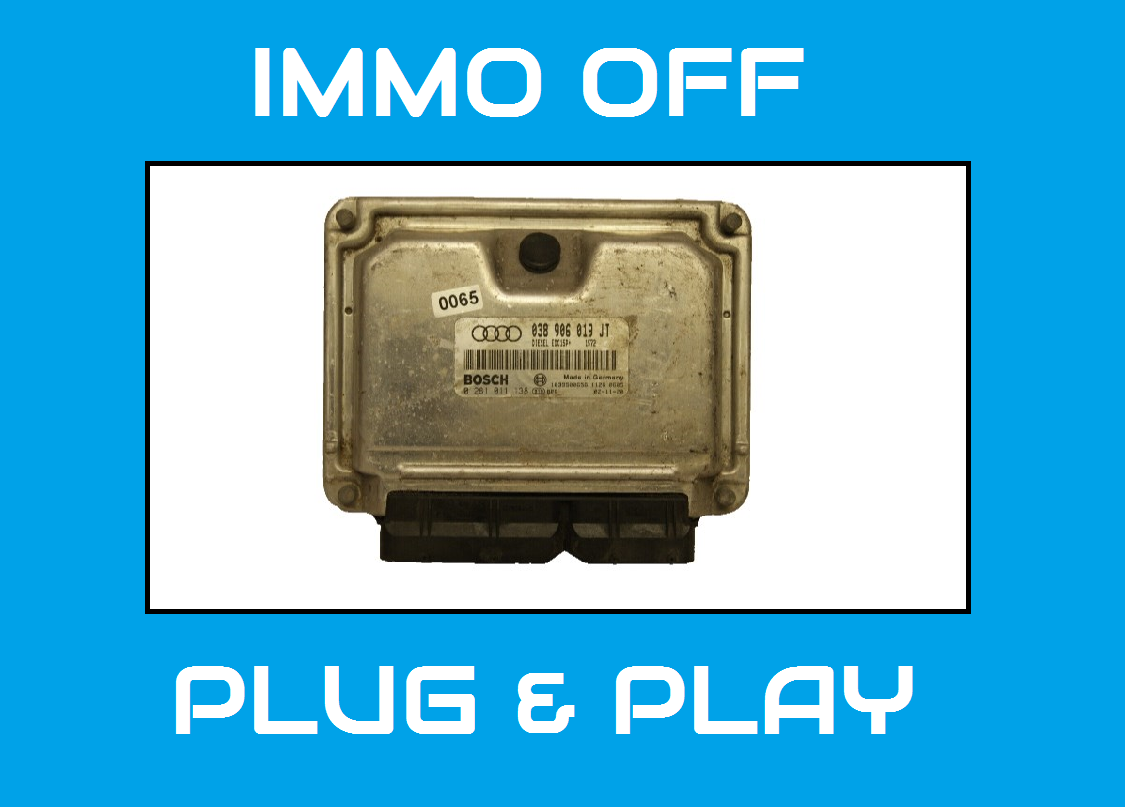 AUDI  ECU 038906019JT 0281011138  IMMO OFF PLUG & PLAY