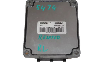 ECM Vauxhall Opel Zafira Astra 1.7 Y17DT ECU 8972406217  09391249 RESET & PIN