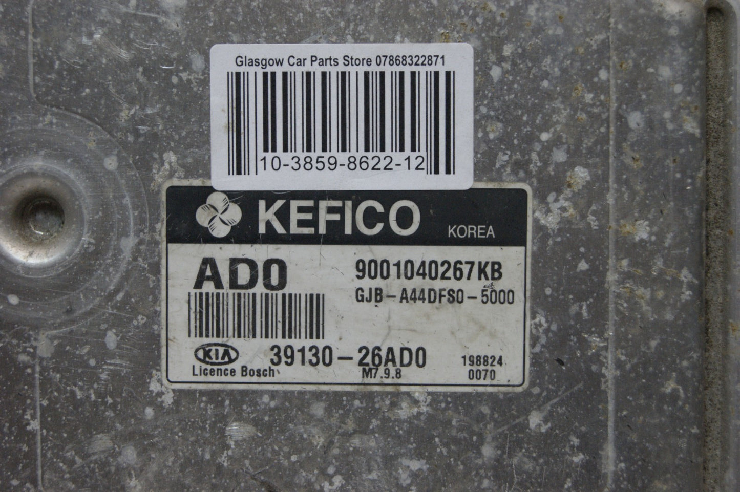 ECU  KIA / HYUNDAI 39130 26AD0 9001040267KB  PLUG AND PLAY (CLONING).