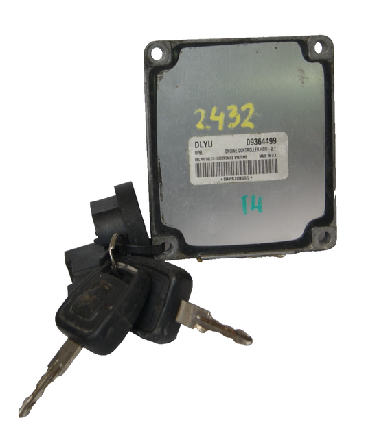 DLYU 09364499 Vauxhall Zafira 1.6 16v Z16XE ECU Set + Pin Code