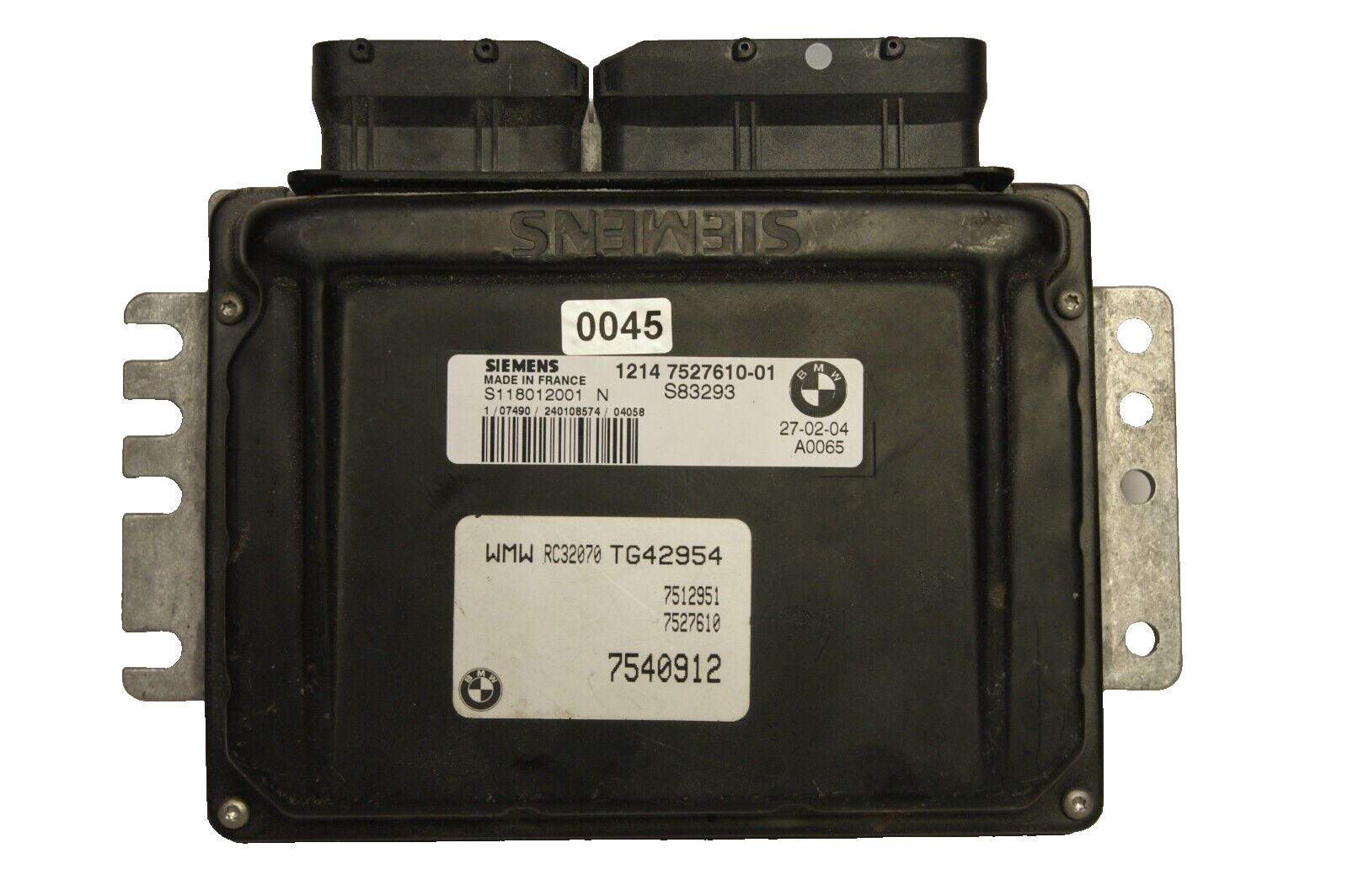 BMW MINI R50 Engine ECU 7527610 / S118012001N  PLUG AND PLAY PROGAMMING BY POST