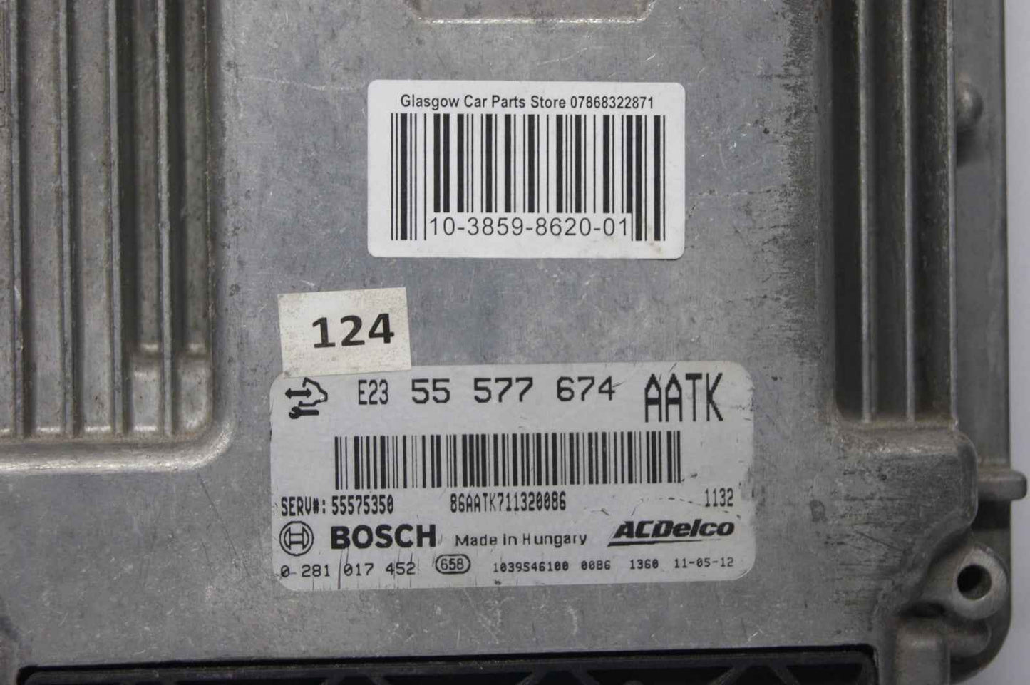 0281017452  55577674 Vauxhall Insignia  PLUG & PLAY PROGRAMMING BY POST