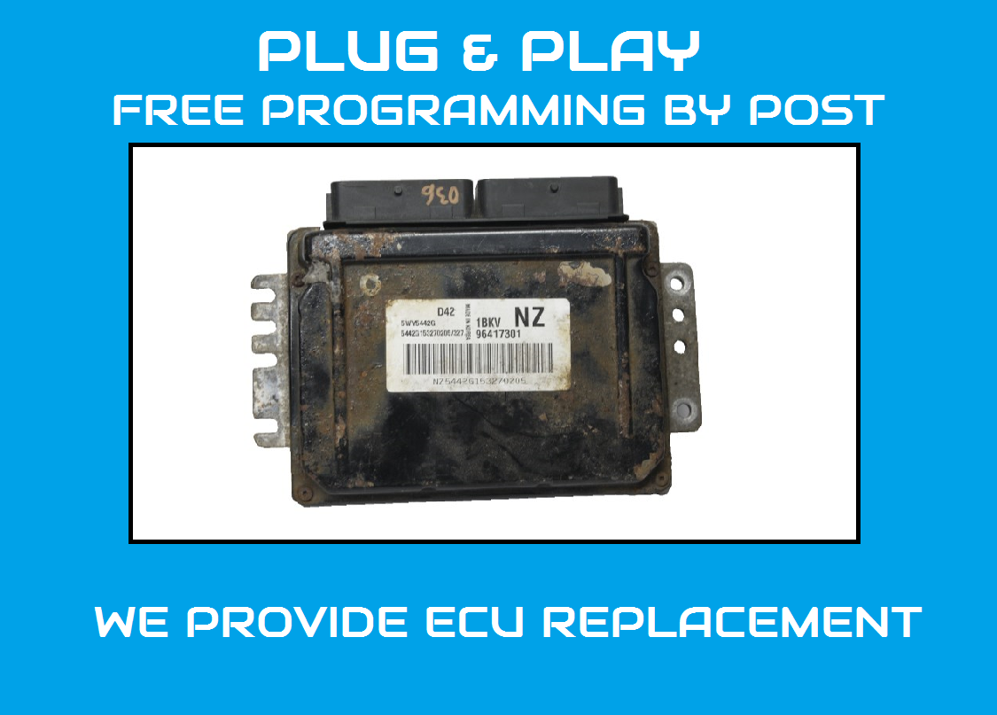 CHEVROLET MATIZ  1.0 PETROL  ECU 96417301 PLUG AND PLAY PROGRAMMING BY POST