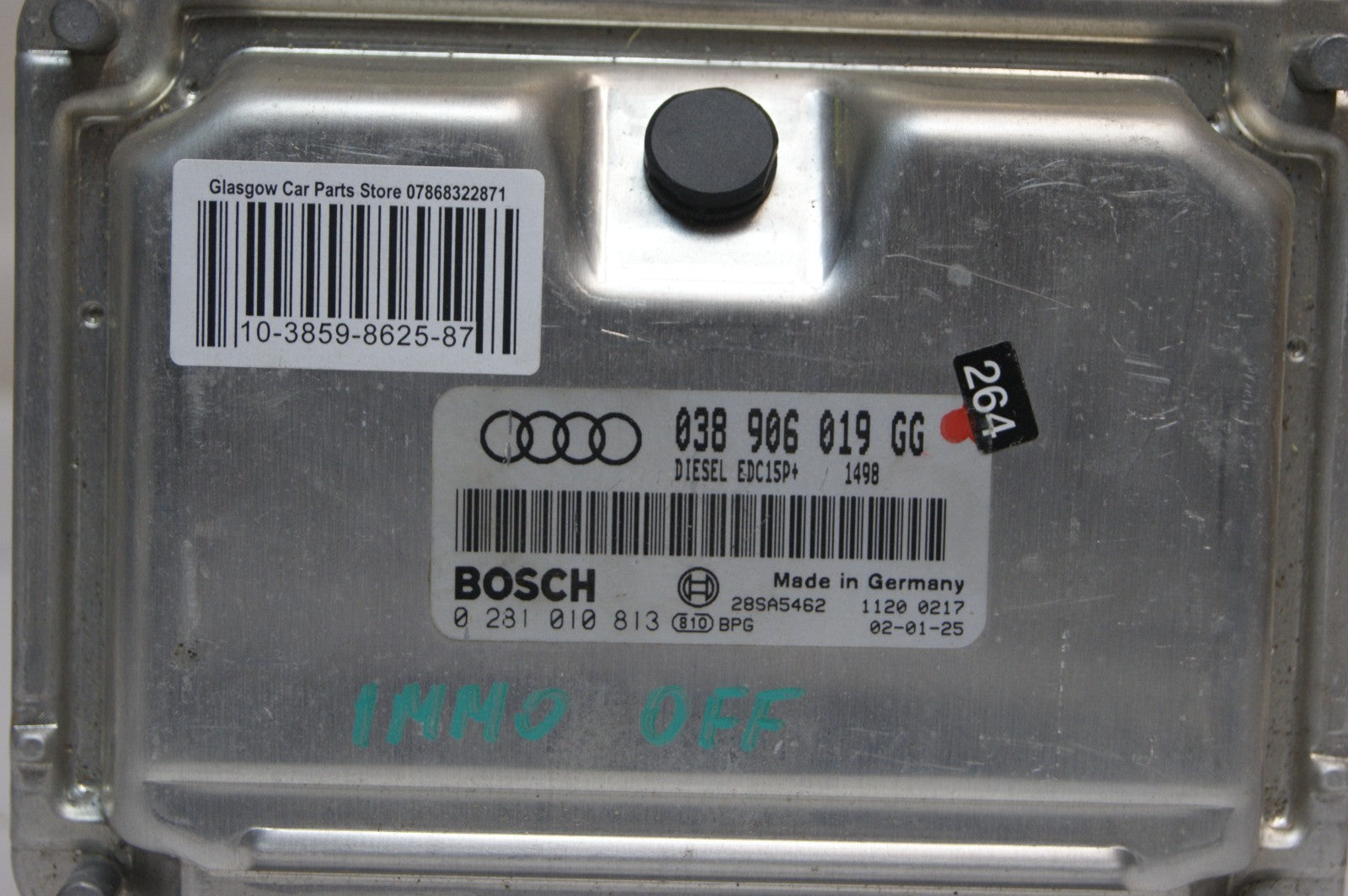 AUDI VW ENGINE  ECU 038906019GG 0281010813  IMMO OFF PLUG & PLAY