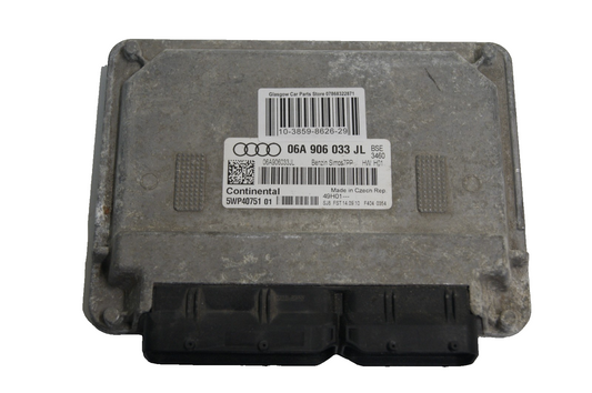 Audi A3  1.6 MPI Petrol Engine Control Unit ECU 06A906033JL CONTINENTAL ECU
