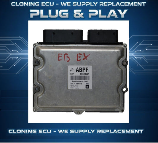 E87 ECU VAUXHALL 55594051 ABPF.PLUG AND PLAY CLONING BY POST.