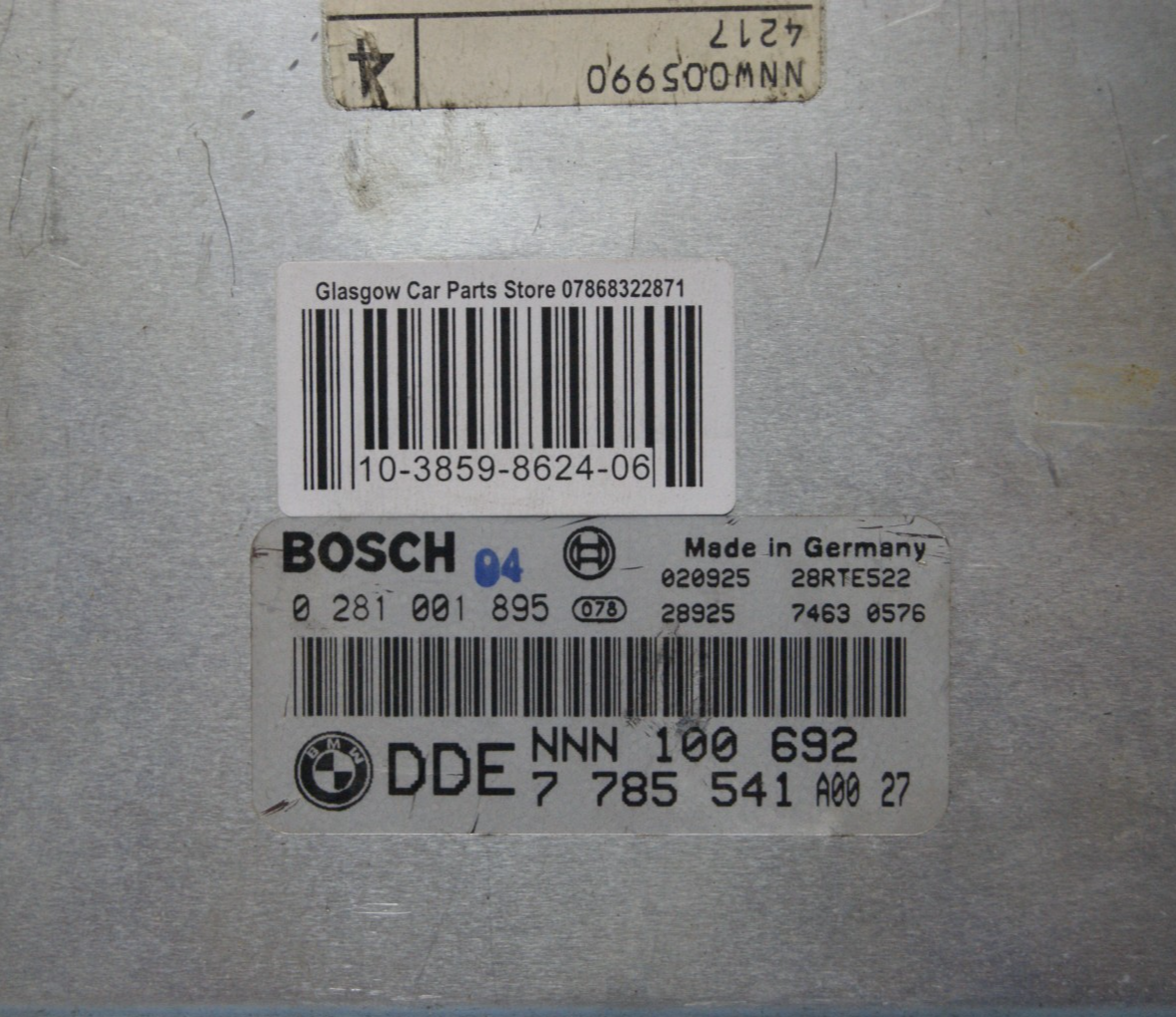 BMW /LANDROVER 0281001895  / 7785541  ECU PLUG & PLAY. CLONING BY POST.