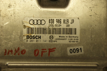 ECU AUDI A4 038906019 JP   0281011141  IMMO OF PLUG AND PLAY