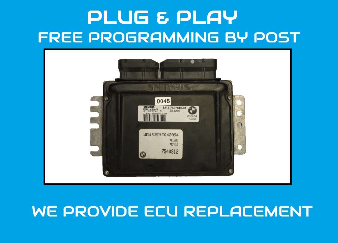 BMW MINI R50 Engine ECU 7527610 / S118012001N  PLUG AND PLAY PROGAMMING BY POST