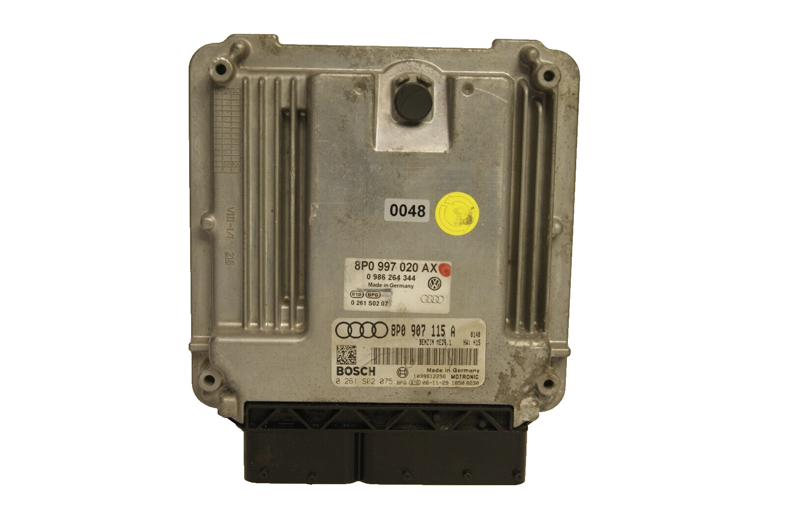AUDI A3 8P 2.0 TFSI   ECU 8P0907115A 0261S0207 PLUG AND PLAY CLONING BY POST