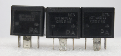 3 X Relay Ford  4-Pin Black  2S7T-14B192-AA V23136-B1-X66 12V 40A
