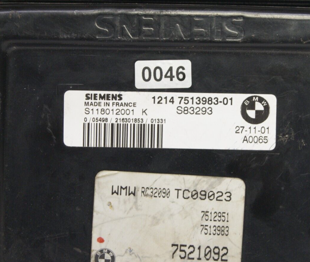 BMW MINI R50 Engine ECU  7513983 / S118012001K  PLUG AND PLAY CLONING BY POST