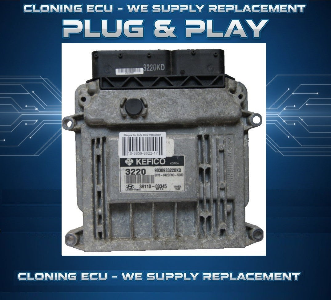 ECU  KIA / HYUNDAI  ECU 9030933220KD | 39110-03345 PLUG AND PLAY (CLONING)