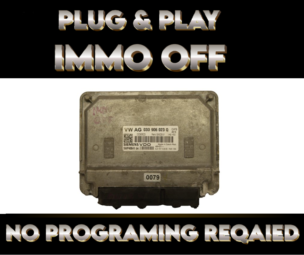 03D906023Q  ECU Audi VW Skoda Seat   IMMO OFF PLUG & PLAY.