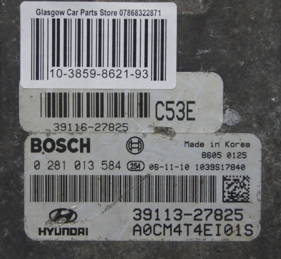 ECU 0281013584 Hyundai Santa Fe 39113-27825  PLUG AND PLAY (CLONING).