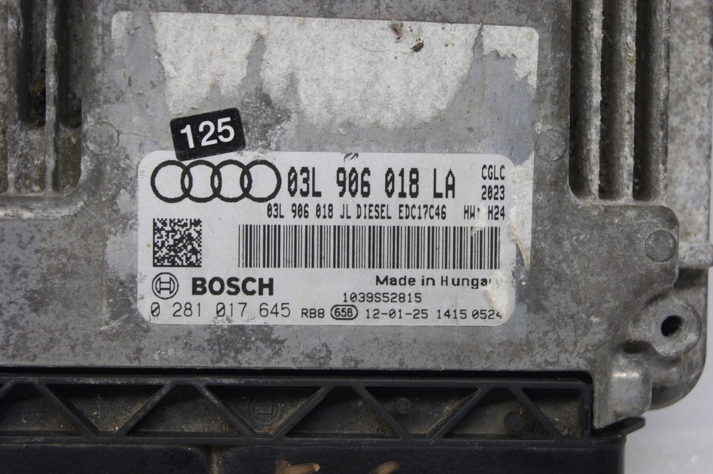 AUDI A6 ECU 03L906018LA  0281017645 PLUG AND PLAY PROGRAMMING BY POST
