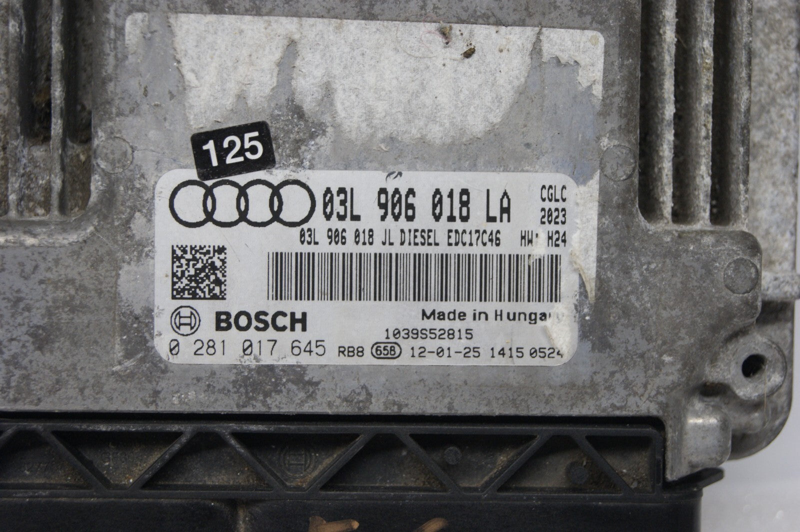 AUDI A6 ECU 03L906018LA  0281017645 PLUG AND PLAY PROGRAMMING BY POST