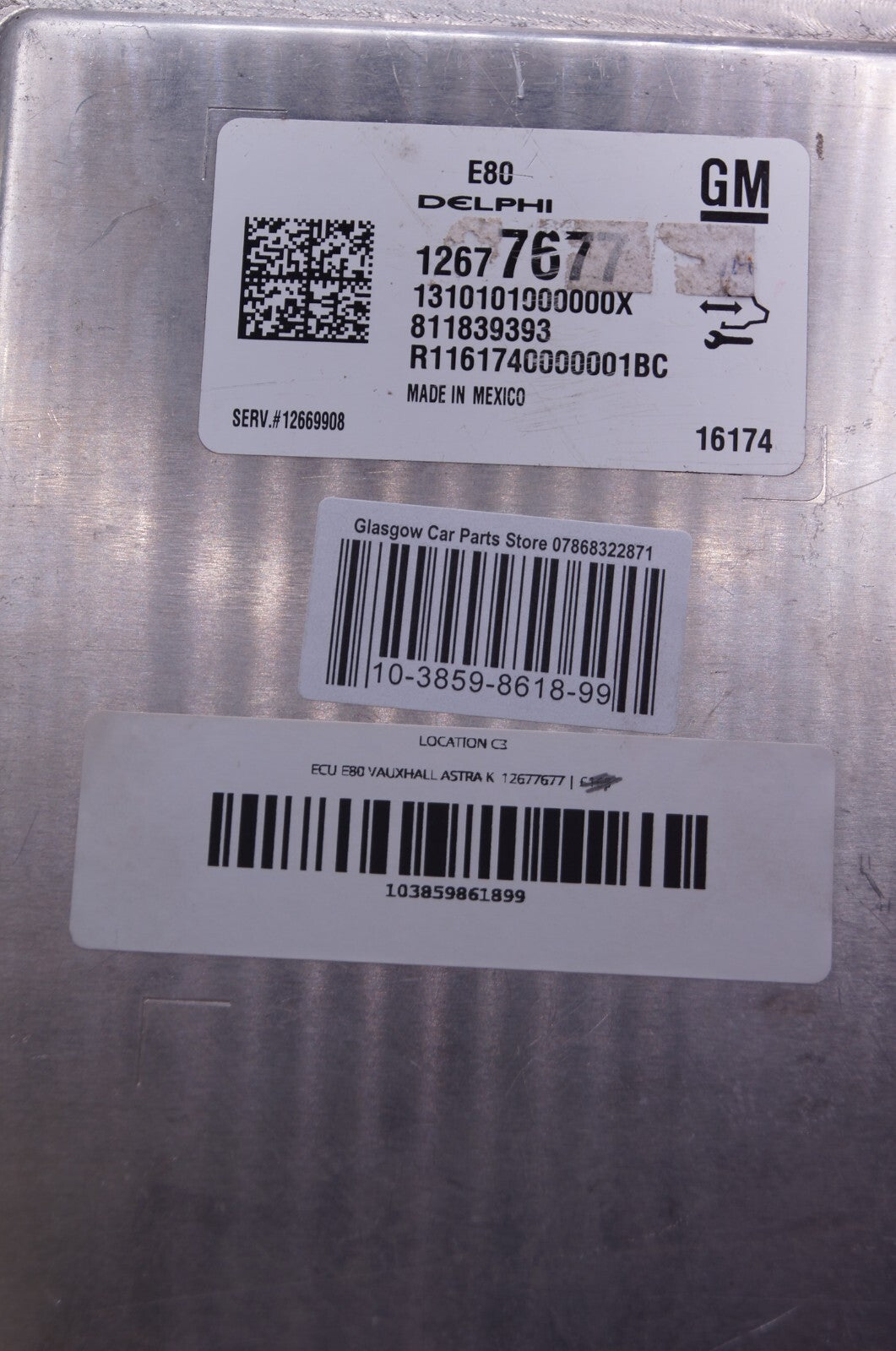 ECU  VAUXHALL  Chevy Cruze   12677677 PLUG & PLAY PROGRAMMING BY POST