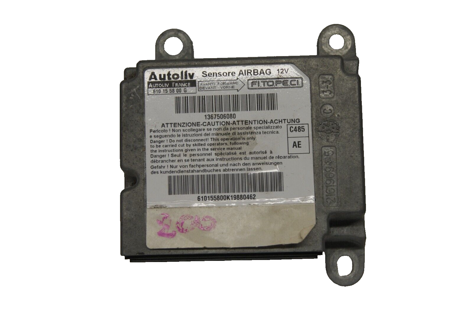 CITROEN NEMO BIPPER FLORINOAIR BAG MODULE - 610155800G 1367506080