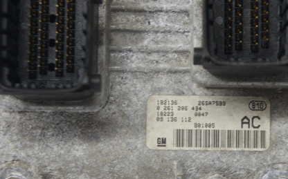 09136112 Vauxhall Vectra Engine Ecu  0261206494