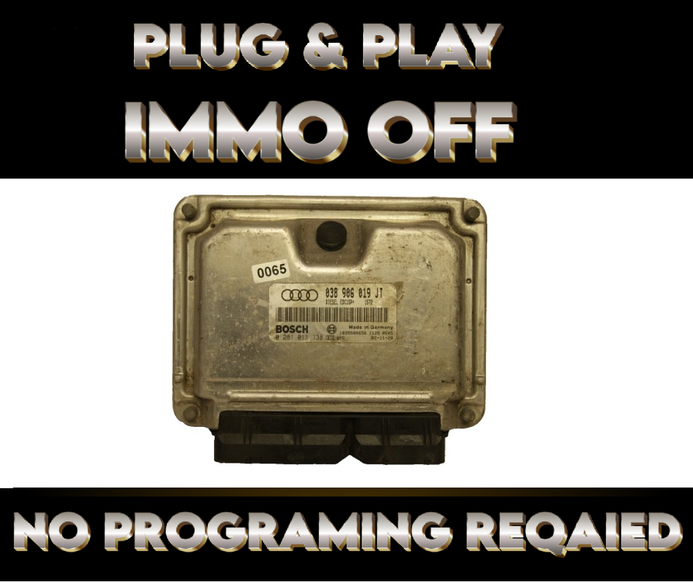 AUDI  ECU 038906019JT 0281011138  IMMO OFF PLUG & PLAY
