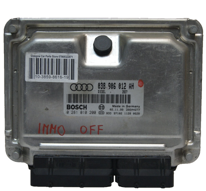 AUDI VW ENGINE  ECU038906012AH 0281010200 IMMO OFF PLUG & PLAY