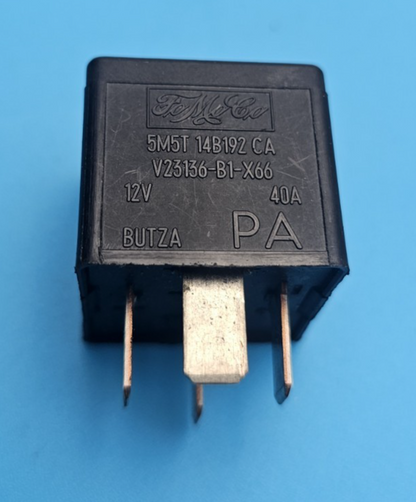 5M5T-14B192-CA FORD JAGUAR  4-PIN BLACK RELAY  V23136-B1-X66 12V 40A PA BUTZA