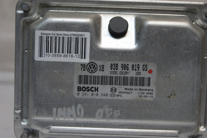 AUDI VW ENGINE  ECU 038906019GS 0281010940 IMMO OFF PLUG & PLAY