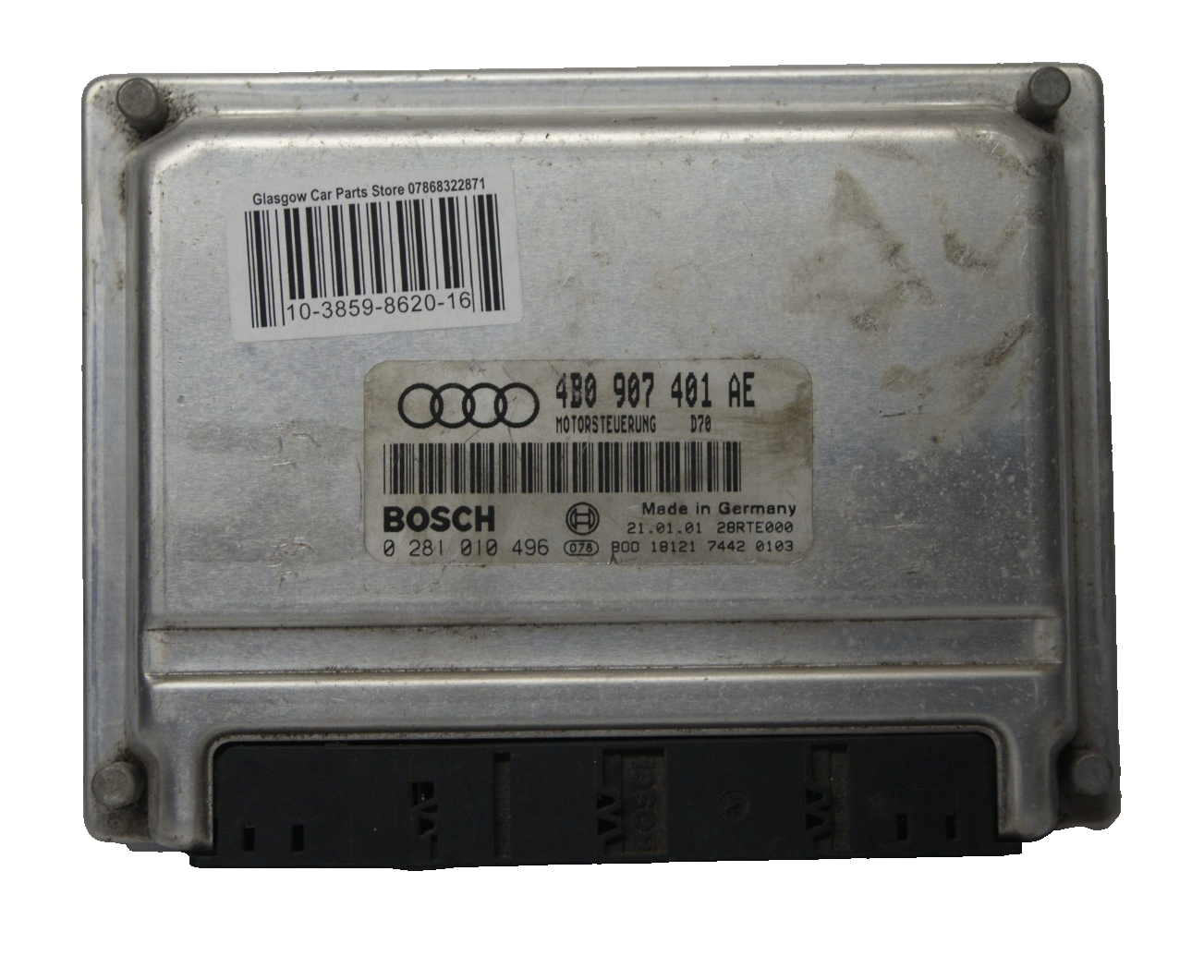 ECU Audi A6 2.5 TDI Diesel Engine Control Module Unit 4B0907401AE 0281010496