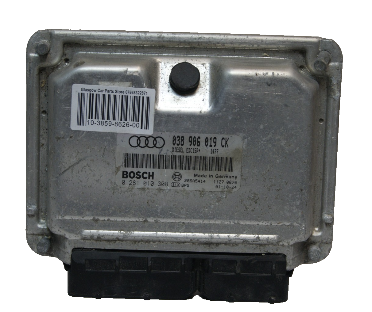 AUDI VW  ENGINE ECU 038906019CK  0281010308 PLUG AND PLAY IMMO OFF