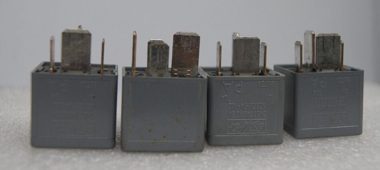 4X Relay  Land Rover Jaguar  4-Pin Grey  FoMoCo 5M5T-14B192-EA V23136-J4-X62