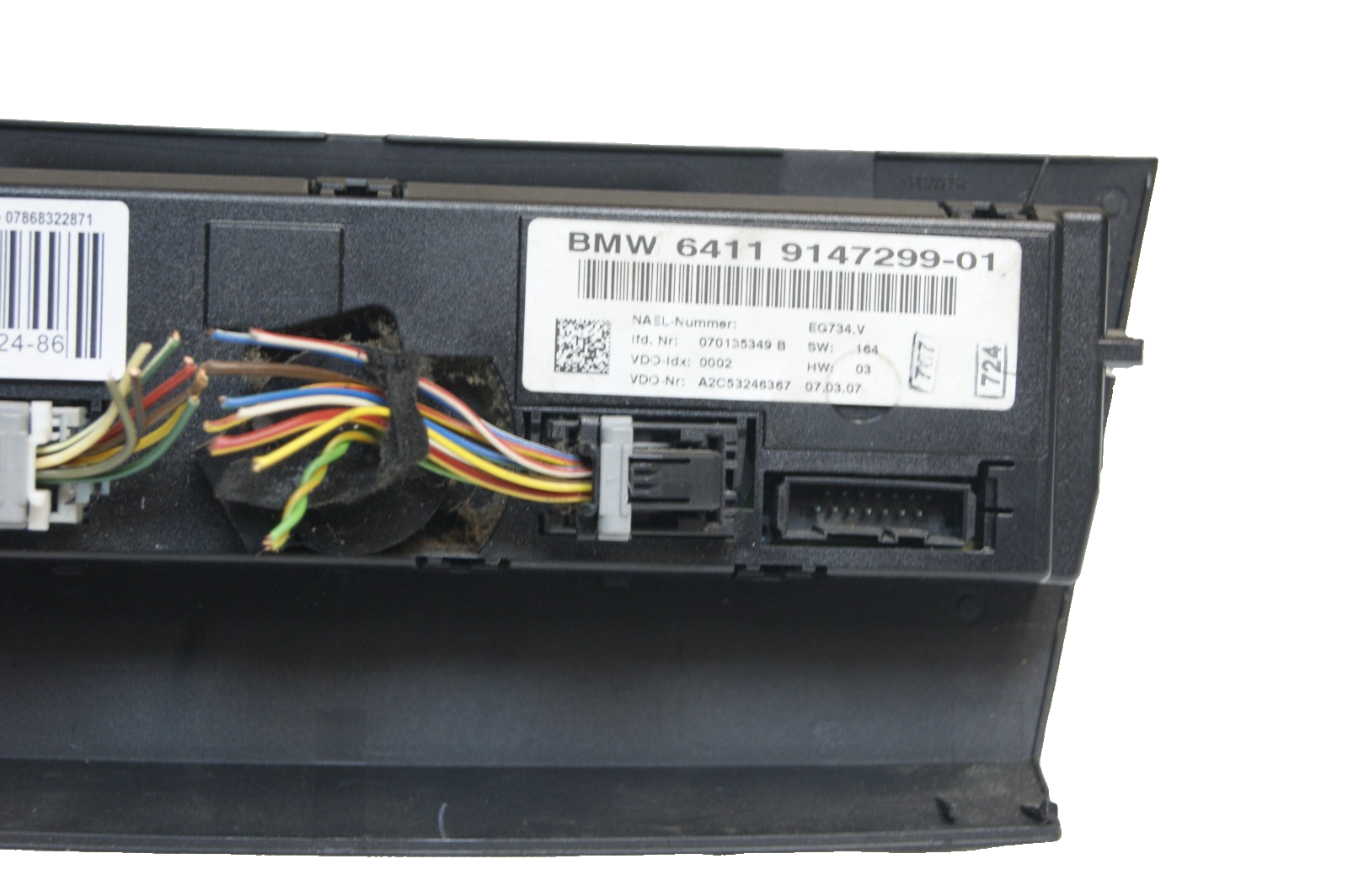 BMW 1 3 Series Automatic Air Conditioning Climate Control Module Switch 9147299