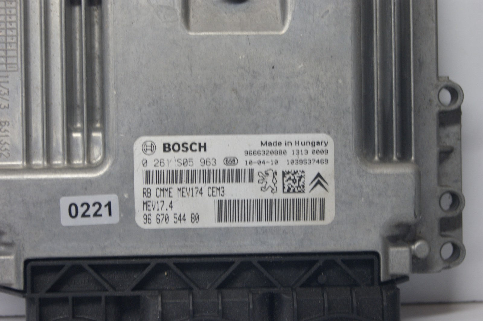 CITROEN PEUGEOT ECU 0261S05963  9667054480 PLUG AND PLAY  CLONING BY POST