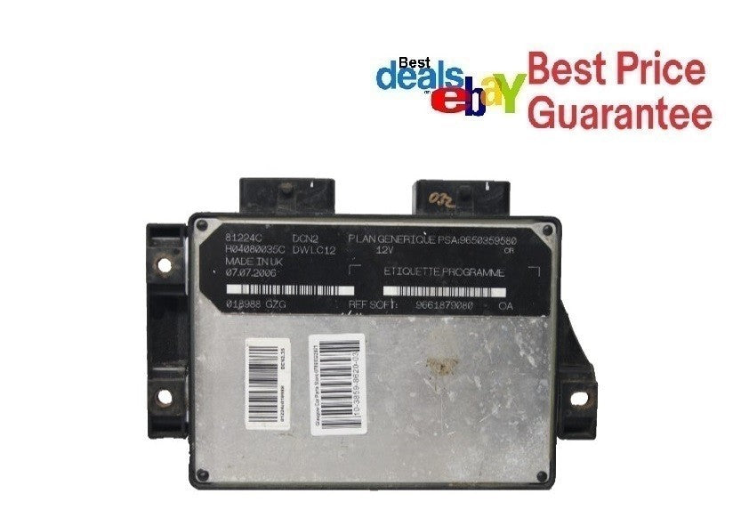 9650359580 FIAT SCUDO PEUGEOT CITREON  1.9 D ENGINE CONTROL UNIT ECU