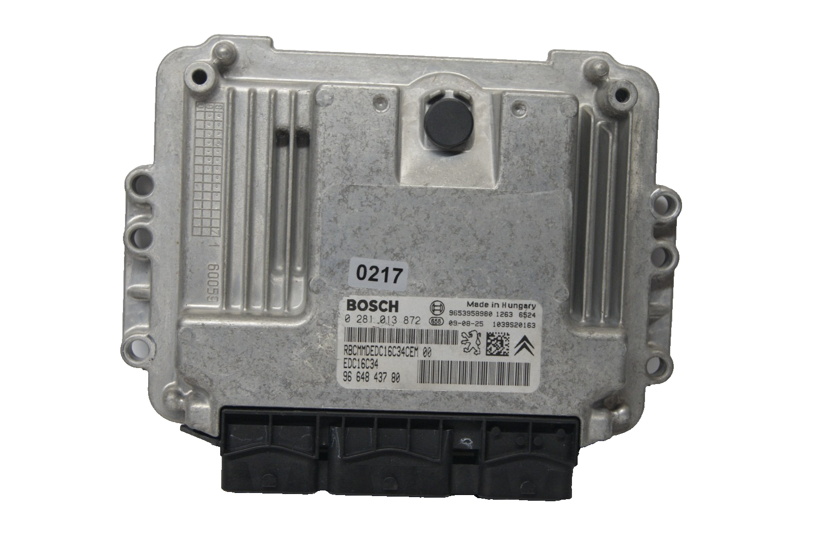 CITROEN PEUGEOT  ECU 0281013872/9664843780  PLUG AND PLAY  CLONING BY POST