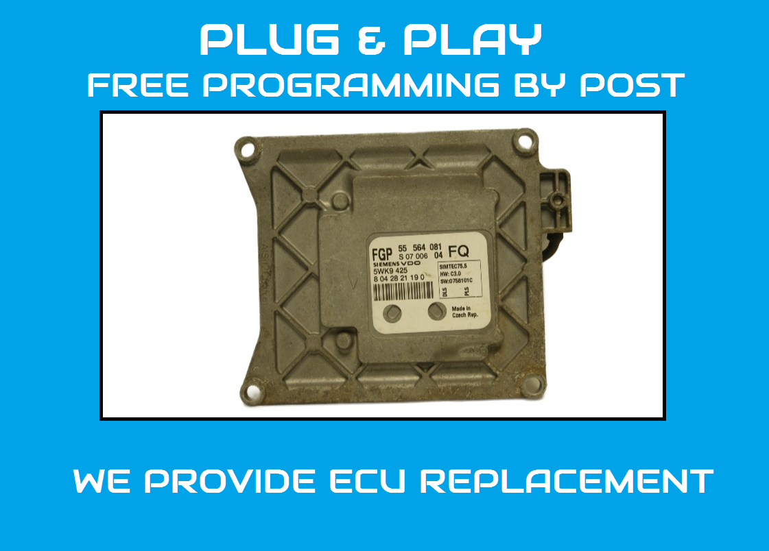 ECU  ASTRA H ZAFIRA B 55564081 FQ Z18XER   PLUG & PLAY CLONING BY POST