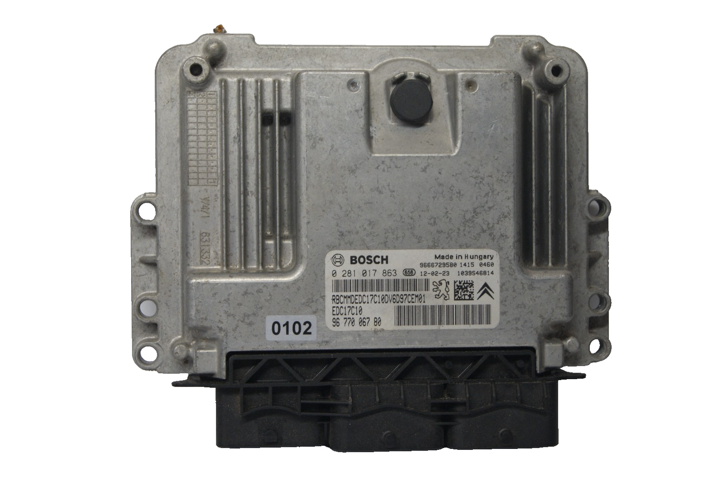 CITROEN PEUGEOT ECU  0281017863 9677006780 PLUG AND PLAY  CLONING BY POST