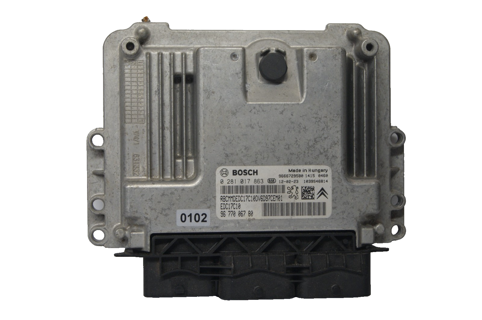 CITROEN PEUGEOT ECU  0281017863 9677006780 PLUG AND PLAY  CLONING BY POST