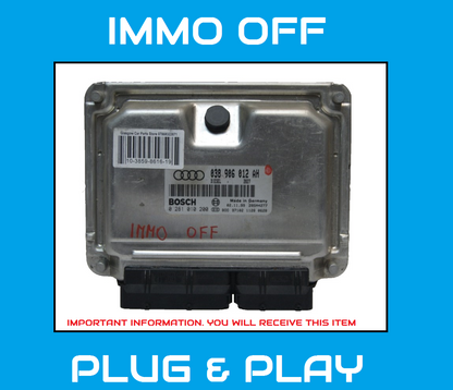 AUDI VW ENGINE  ECU038906012AH 0281010200 IMMO OFF PLUG & PLAY
