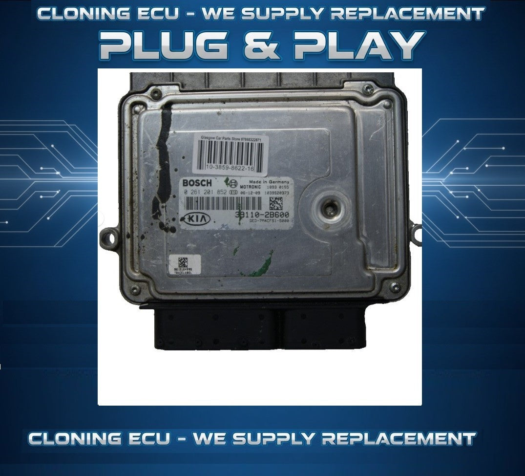 ECU  KIA / HYUNDAI  ECU 39110-2B600 / 0261201852   PLUG AND PLAY (CLONING).