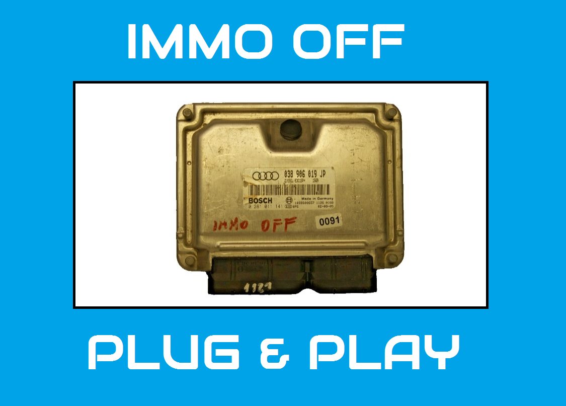 ECU AUDI A4 038906019 JP   0281011141  IMMO OF PLUG AND PLAY