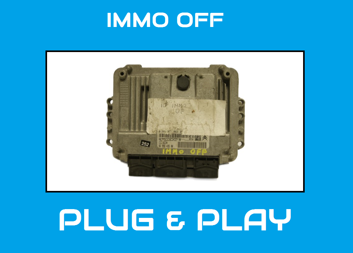 Citroen  Peugeot Diesel ECU 0281011863 , 9655943580 PLUG & PLAY IMMO OFF.