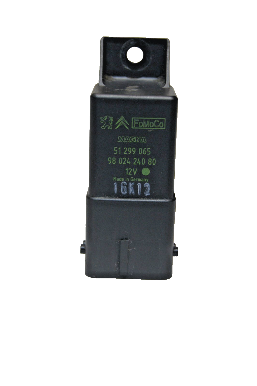 CITROEN 308 SW 1.6 HDi RELAY GLOW PLUG 9802424080 FOMOCO