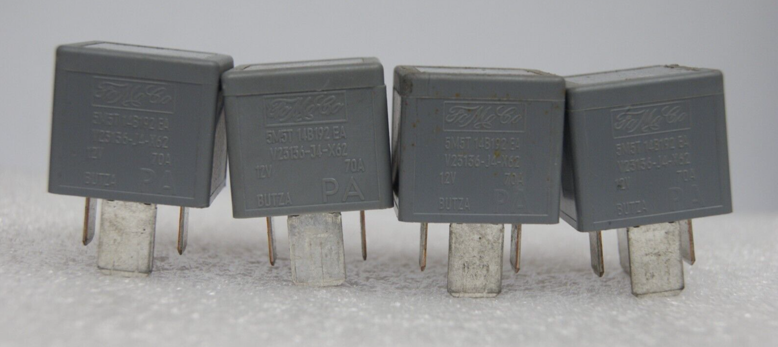 4X Relay  Land Rover Jaguar  4-Pin Grey  FoMoCo 5M5T-14B192-EA V23136-J4-X62