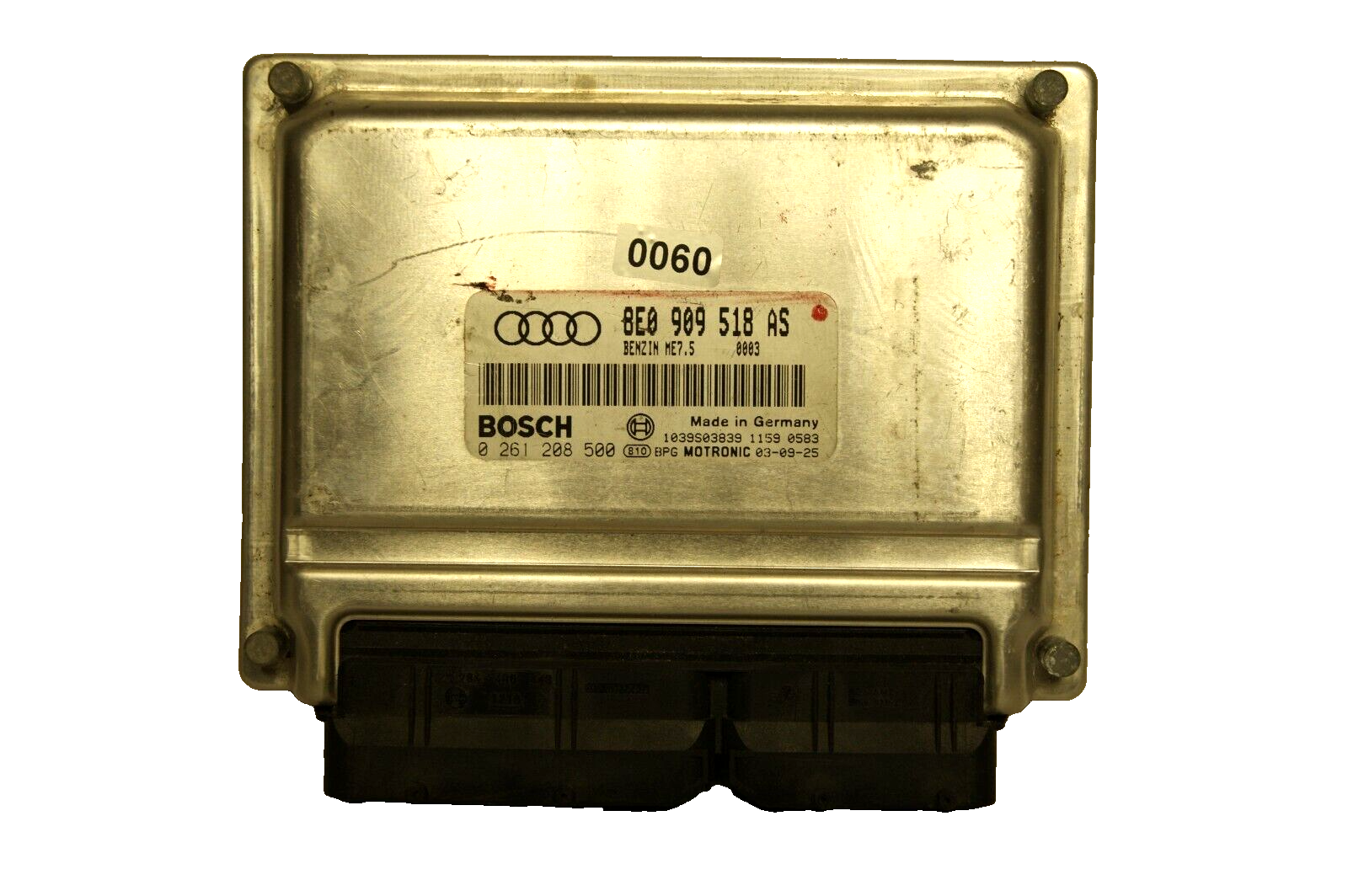 AUDI A4 1.8 ECU 8E0909518AS 0261208500  PLUG AND PLAY IMMO OFF