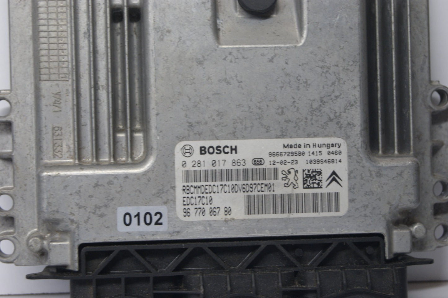 CITROEN PEUGEOT ECU  0281017863 9677006780 PLUG AND PLAY  CLONING BY POST