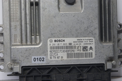 CITROEN PEUGEOT ECU  0281017863 9677006780 PLUG AND PLAY  CLONING BY POST